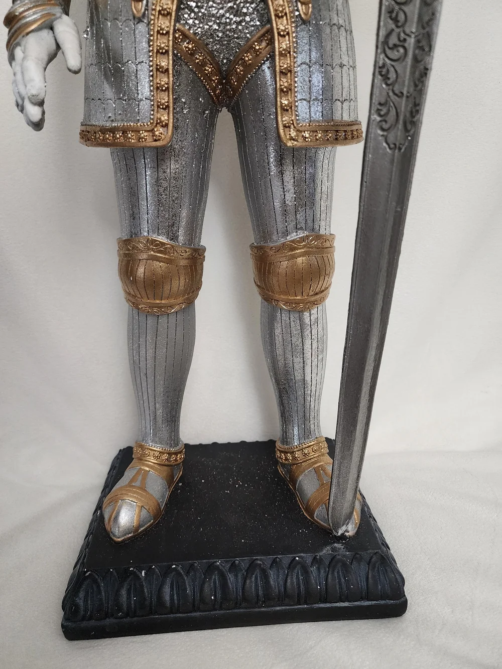 Gold and Silver Skeletal Knight Figurine - Decorative Home Party Accent 29